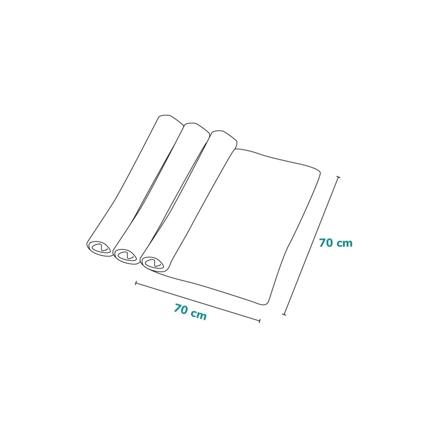 Lionelo - Set of 3 Bamboo Muslin Cloths BAMBOO SET 70x70 cm Dot