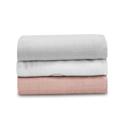Lionelo - Set of 3 Bamboo Muslin Swaddle Blankets BAMBOO SET 70x70 cm Rainbow