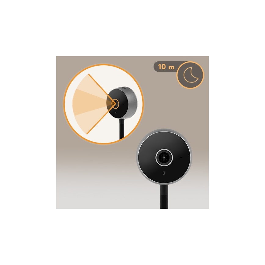 Lionelo - Smart Baby Monitor BABYLINE SMART Wi-Fi Black