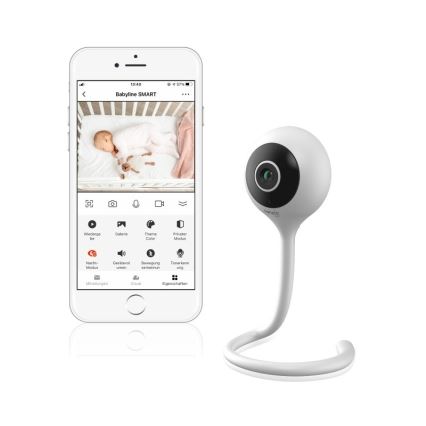 Lionelo - Smart Baby Monitor BABYLINE SMART Wi-Fi White