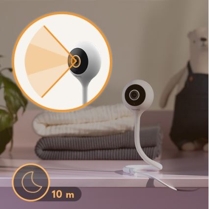 Lionelo - Smart Baby Monitor BABYLINE SMART Wi-Fi White