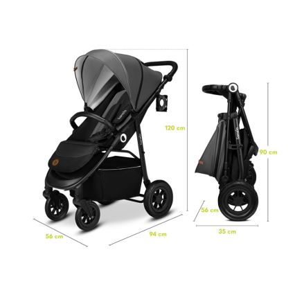 Lionelo - Sport Stroller NATT Black Onyx
