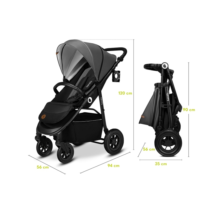 Lionelo - Sport Stroller NATT Black Onyx