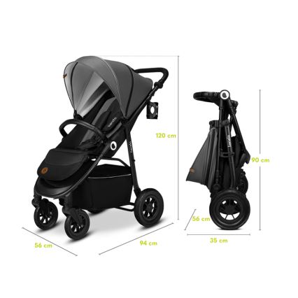 Lionelo - Sport Stroller NATT Black Onyx