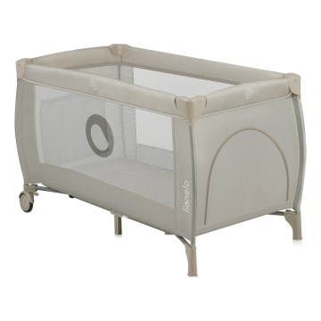 Lionelo - STEFI PLUS Travel Cot, Cappuccino Beige