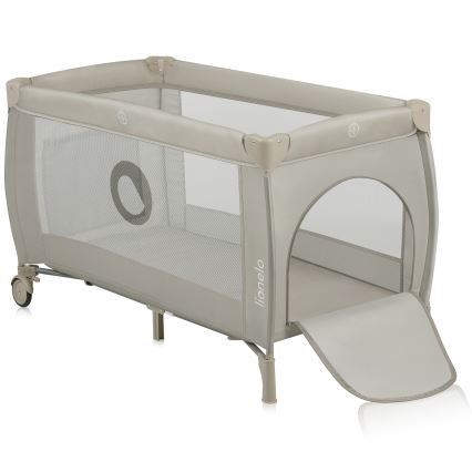 Lionelo - STEFI PLUS Travel Cot, Cappuccino Beige