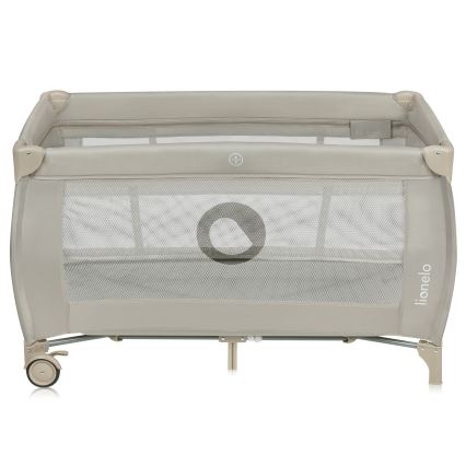 Lionelo - STEFI PLUS Travel Cot, Cappuccino Beige