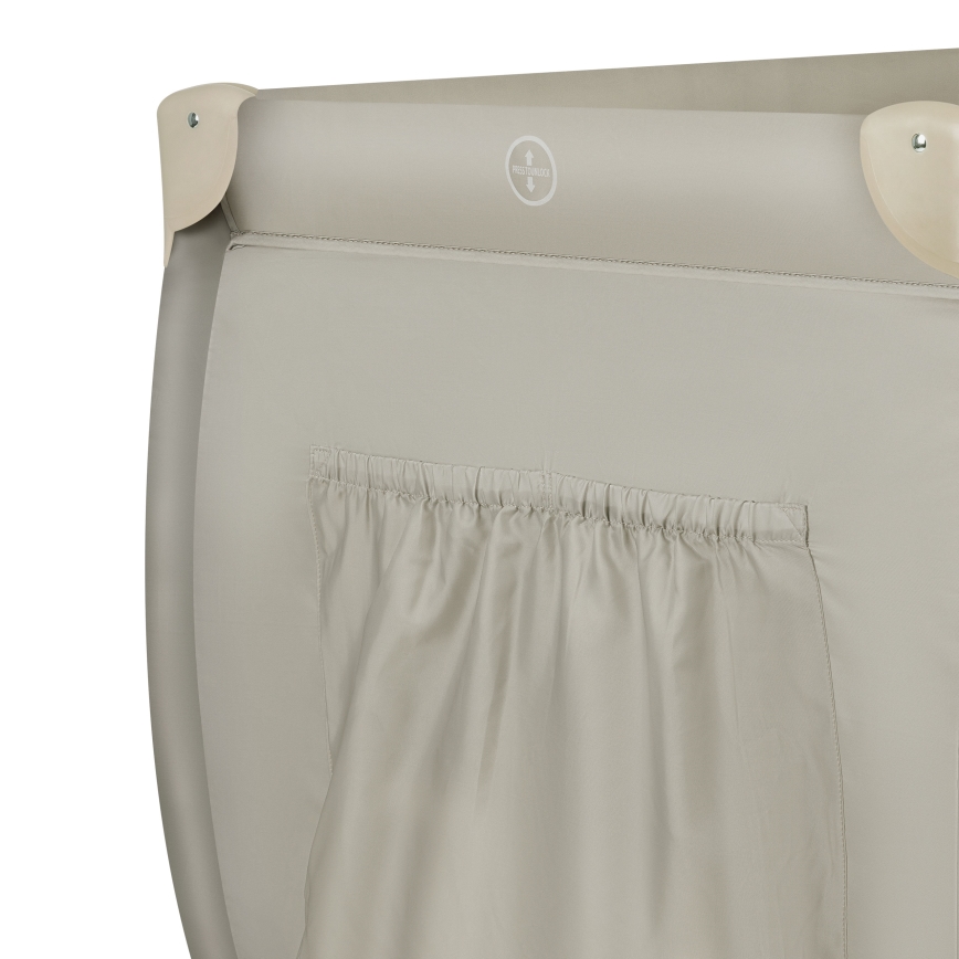 Lionelo - STEFI PLUS Travel Cot, Cappuccino Beige