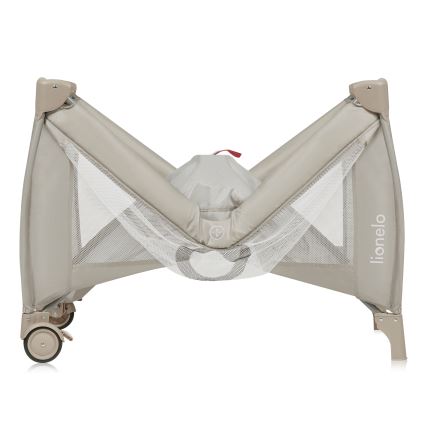 Lionelo - STEFI PLUS Travel Cot, Cappuccino Beige