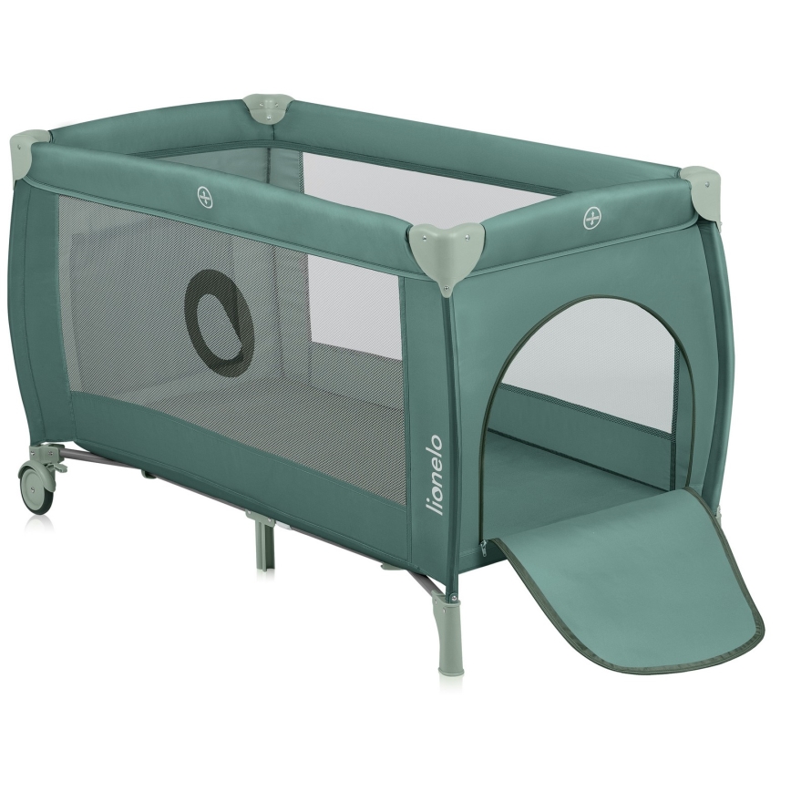 Lionelo - STEFI PLUS Travel Cot, Green Olive