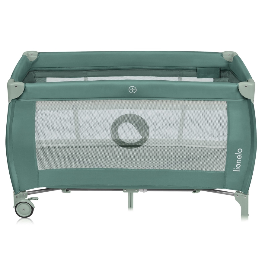 Lionelo - STEFI PLUS Travel Cot, Green Olive