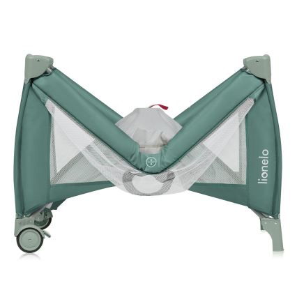 Lionelo - STEFI PLUS Travel Cot, Green Olive