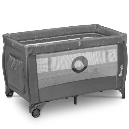 Lionelo - STEFI PLUS Travel Cot Grey Multicolor