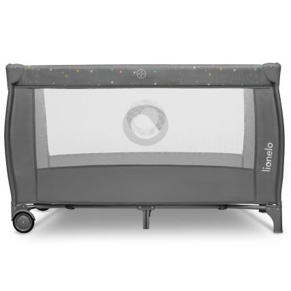 Lionelo - STEFI PLUS Travel Cot Grey Multicolor
