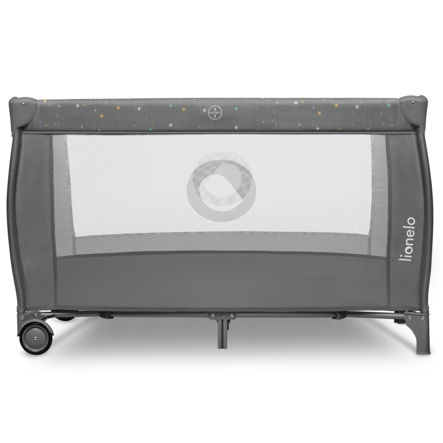 Lionelo - STEFI PLUS Travel Cot Grey Multicolor