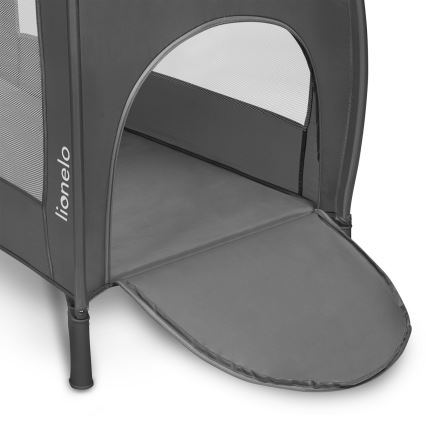 Lionelo - STEFI PLUS Travel Cot Grey Multicolor