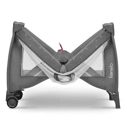 Lionelo - STEFI PLUS Travel Cot Grey Multicolor