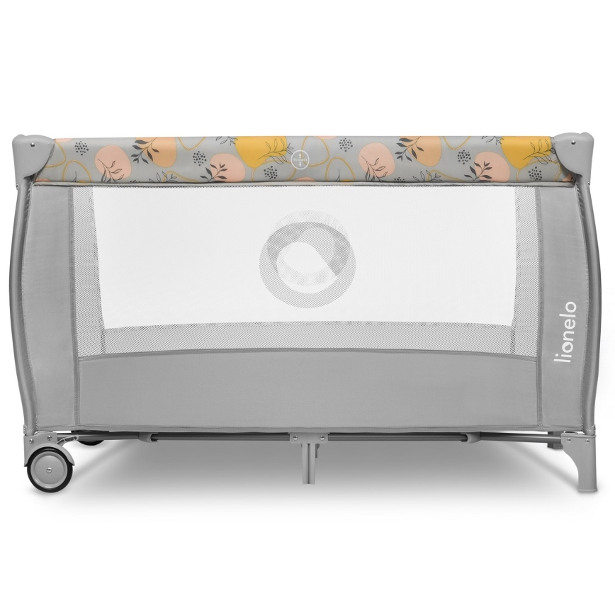 Lionelo - STEFI PLUS Travel Cot Pink/Yellow