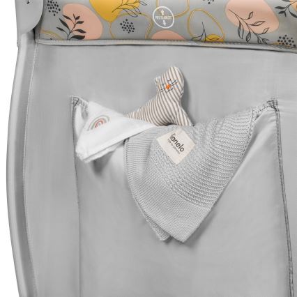 Lionelo - STEFI PLUS Travel Cot Pink/Yellow