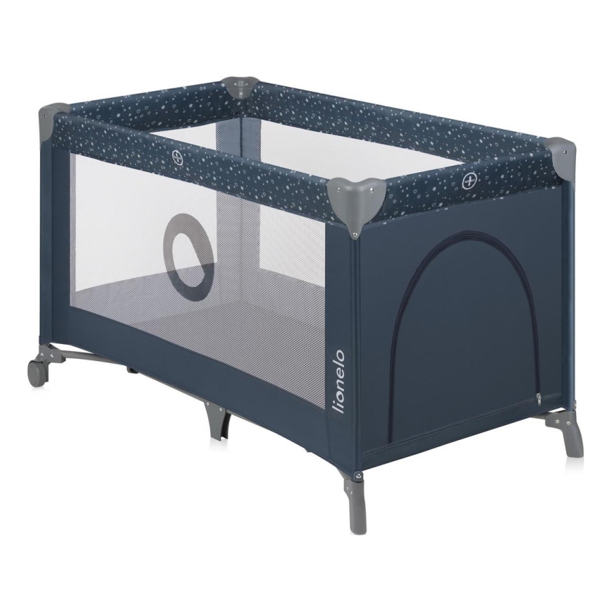 Lionelo - STEFI Travel Cot Blue Grey