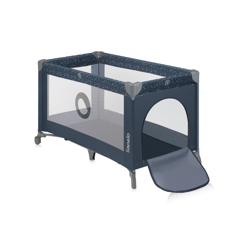 Lionelo - STEFI Travel Cot Blue Grey