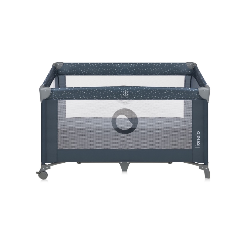 Lionelo - STEFI Travel Cot Blue Grey