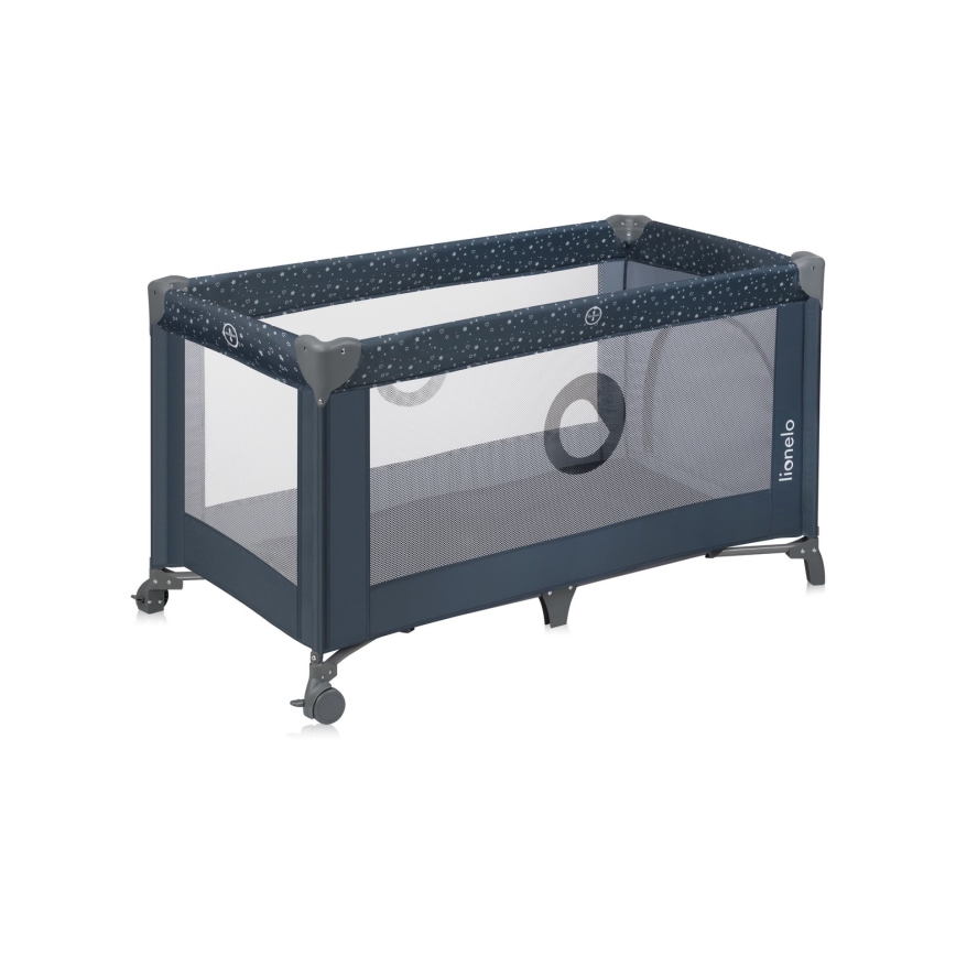 Lionelo - STEFI Travel Cot Blue Grey