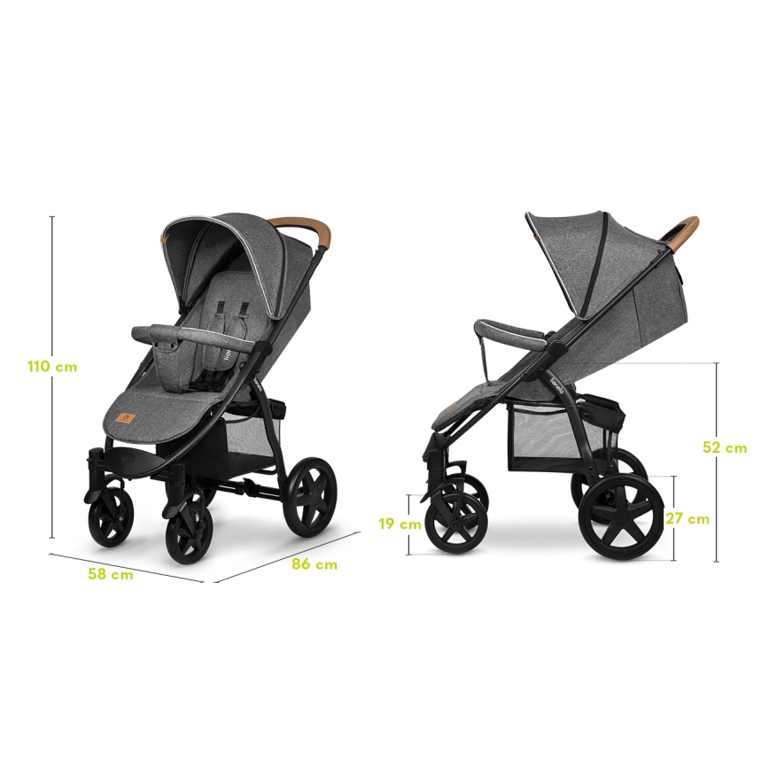 Lionelo - Stroller ANNET PLUS grey