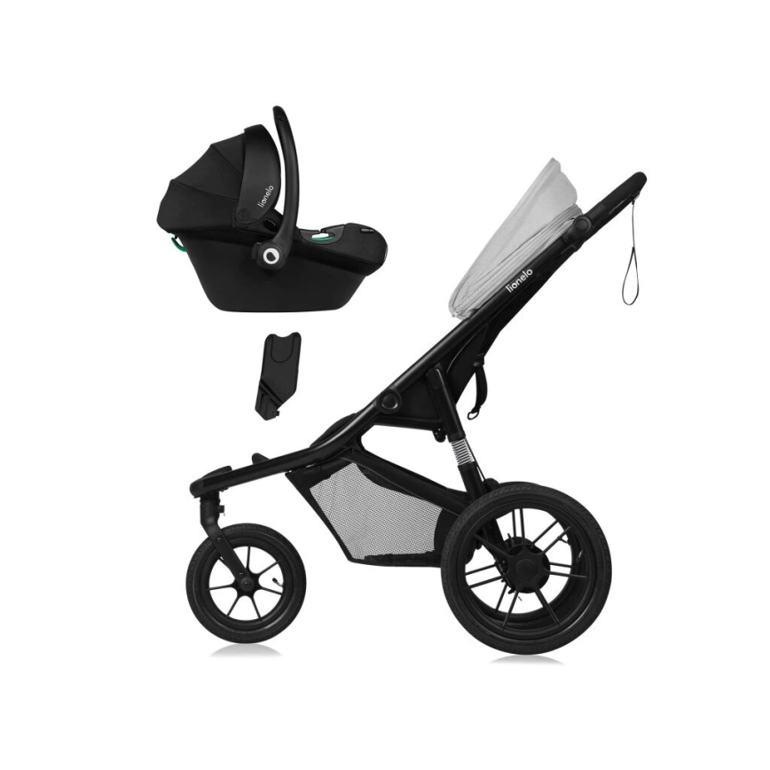 Lionelo - Stroller AZURA black/grey