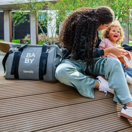 Lionelo - Stroller Changing Bag IDA Grey Concrete