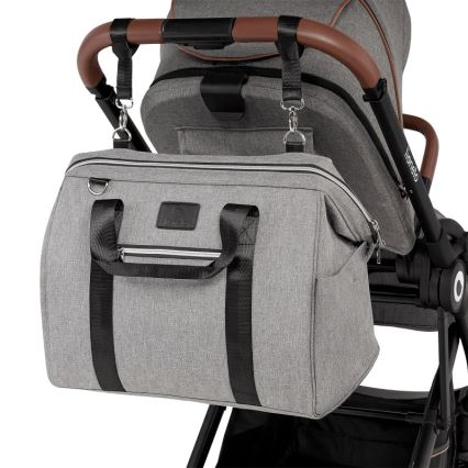 Lionelo - Stroller Changing Bag IDA Grey Concrete
