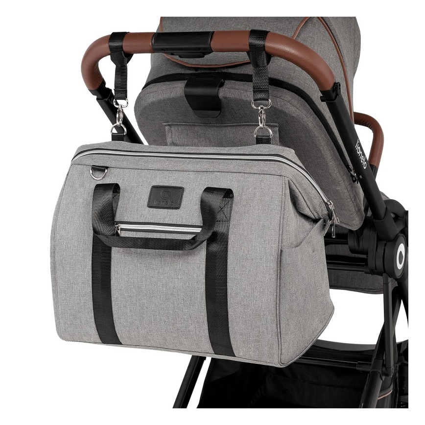 Lionelo - Stroller Changing Bag IDA Grey Concrete