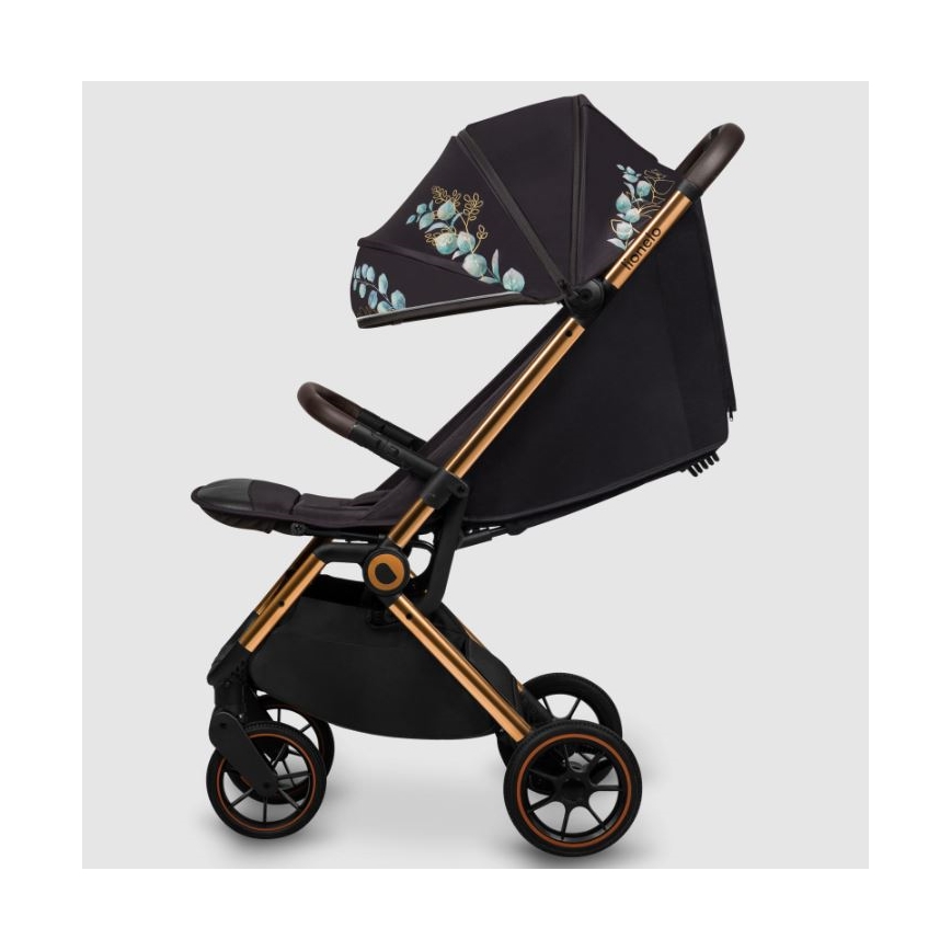 Lionelo - Stroller CLOE black/blue/gold