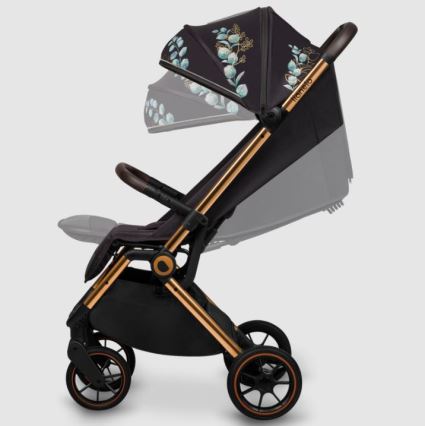 Lionelo - Stroller CLOE black/blue/gold