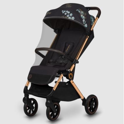 Lionelo - Stroller CLOE black/blue/gold