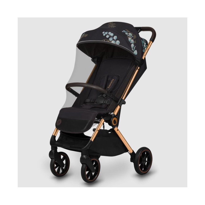Lionelo - Stroller CLOE black/blue/gold