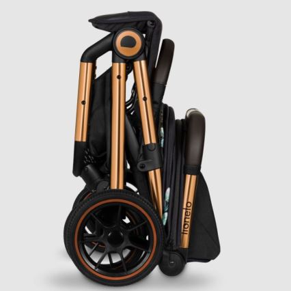 Lionelo - Stroller CLOE black/blue/gold