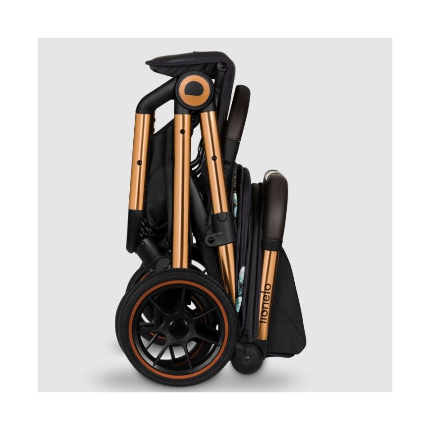 Lionelo - Stroller CLOE black/blue/gold