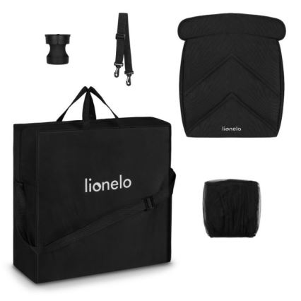 Lionelo - Stroller CLOE black/blue/gold