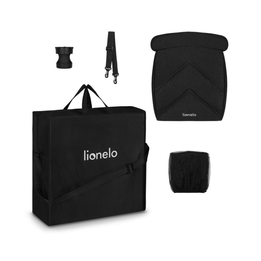 Lionelo - Stroller CLOE black/blue/gold