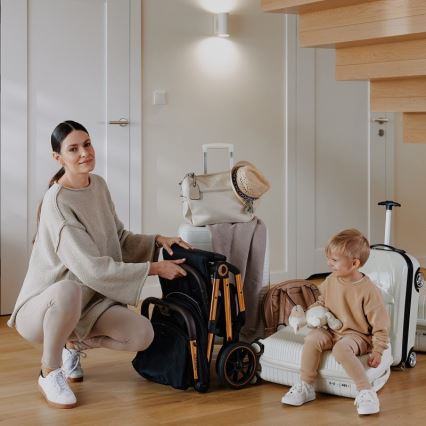 Lionelo - Stroller CLOE black/gold
