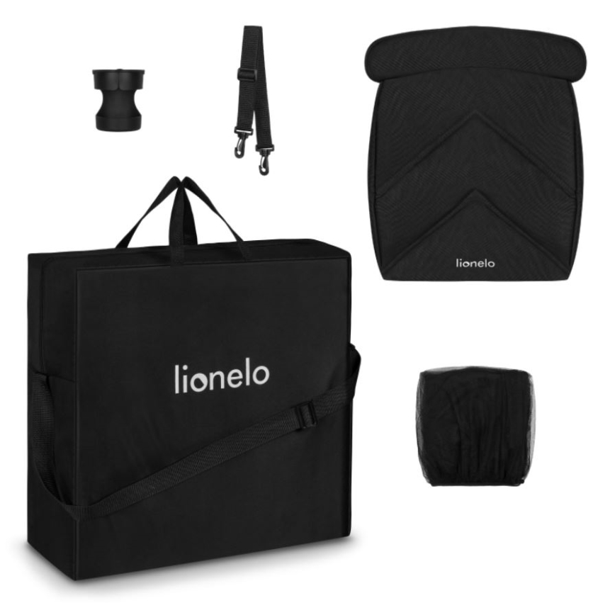 Lionelo - Stroller CLOE black/grey