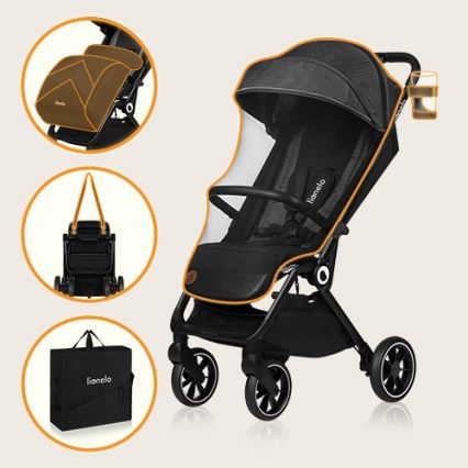 Lionelo - Stroller CLOE black/grey
