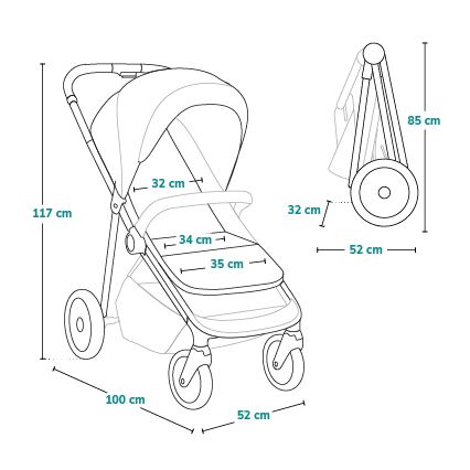 Lionelo - Stroller EMMA ONE beige