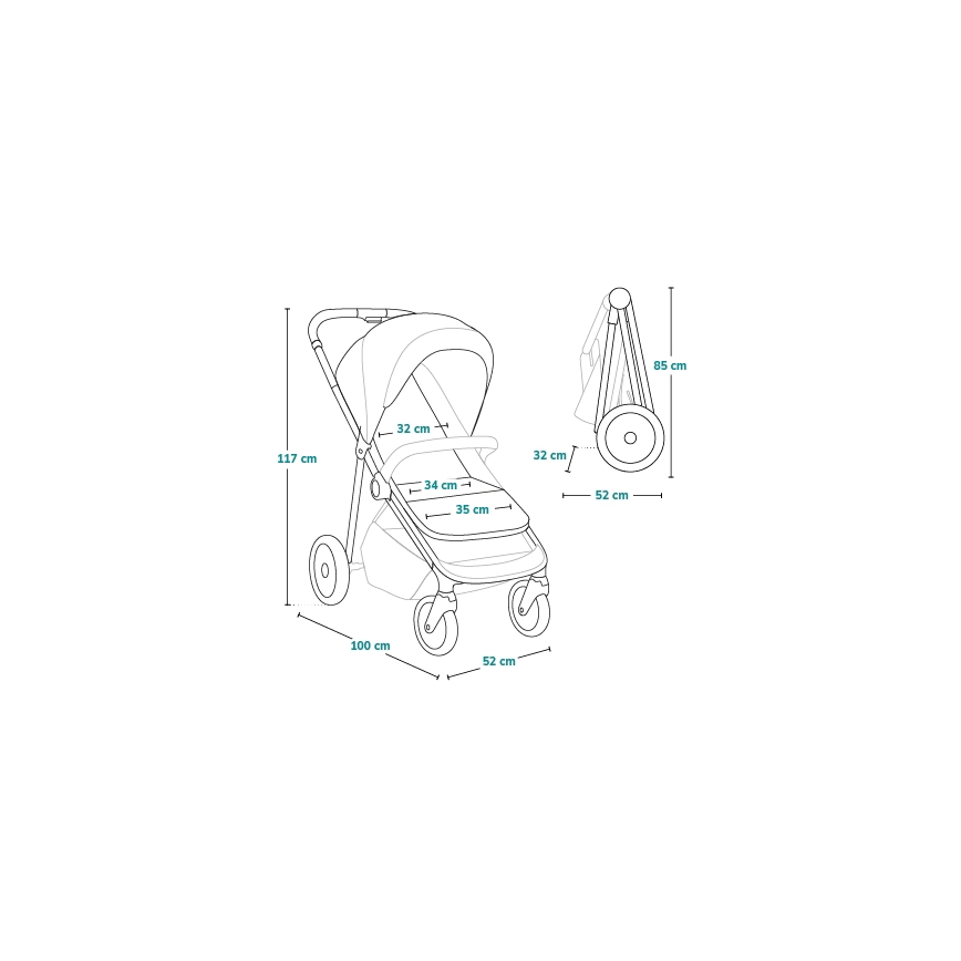 Lionelo - Stroller EMMA ONE beige