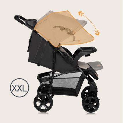 Lionelo - Stroller EMMA PLUS beige/black