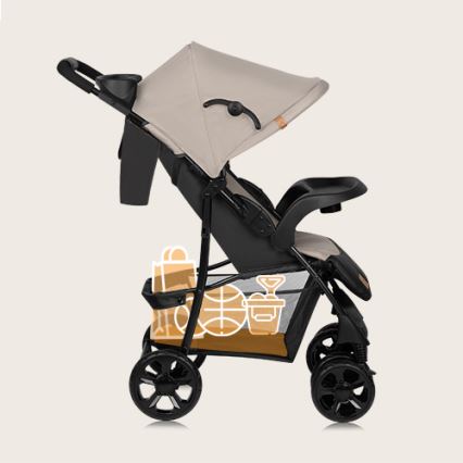 Lionelo - Stroller EMMA PLUS beige/black