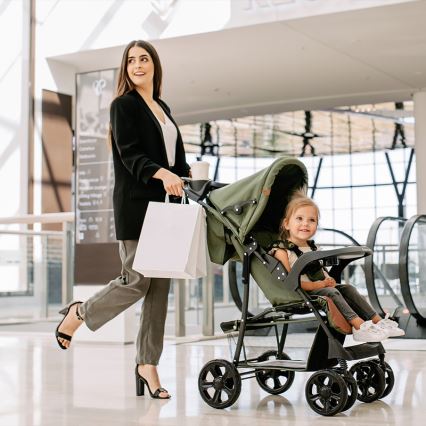 Lionelo - Stroller EMMA PLUS green/black