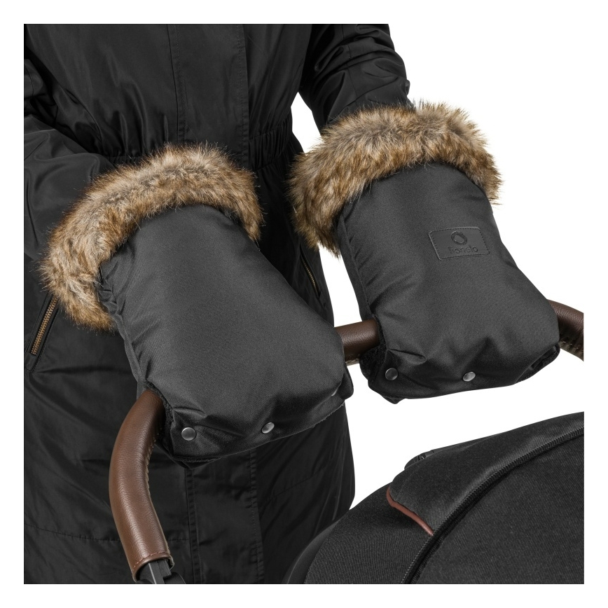Lionelo - Stroller Handmuffs HANDMUFF Black