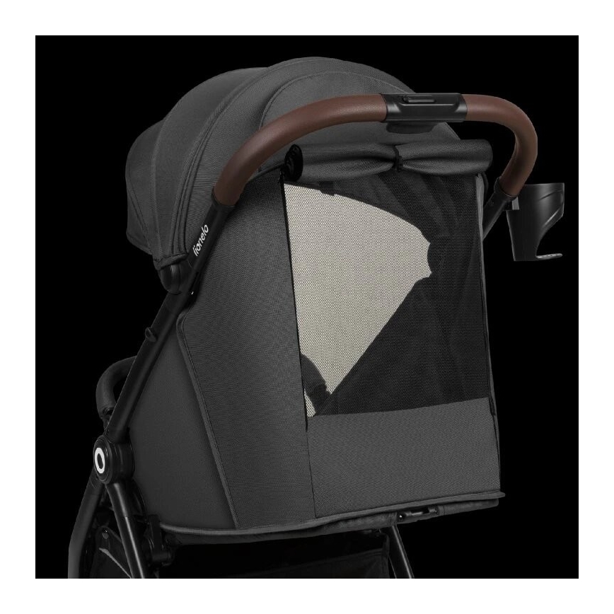 Lionelo - Stroller INGRID dark grey/black